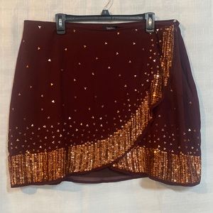 Boohoo Sequin Skirt NWT
